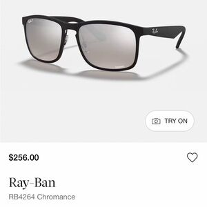 Ray-Ban Black Frame Sunglasses with Silver Lenses